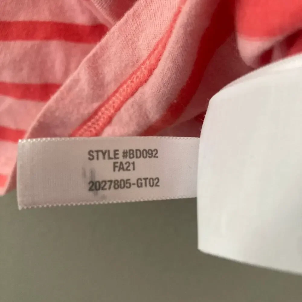 Crewcuts Long Sleeve Striped T-Shirt Dress - Pockets - Pink - 6